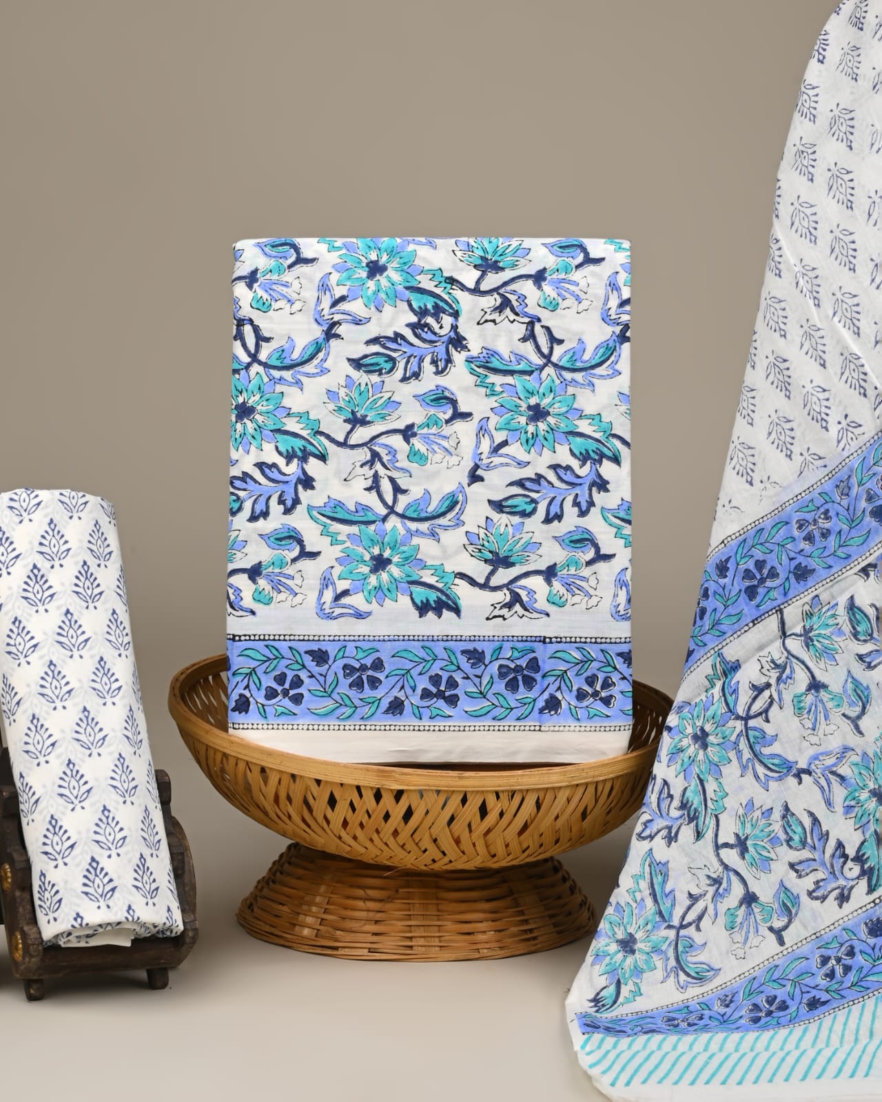 Jaipuri cotton suit set wholesaler